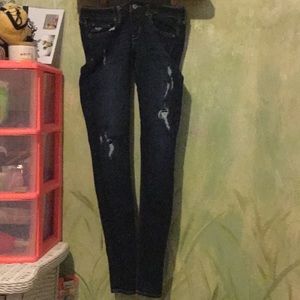 Dark Hollister ripped jeans